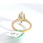 3.49 CTW Marquise-Cut Lab Grown Diamond Engagement Ring view 4