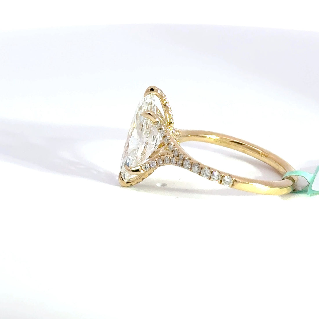 3.49 CTW Marquise-Cut Lab Grown Diamond Engagement Ring