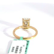 3.14 CTW Emerald-Cut Lab Grown Diamond Engagement Ring view 4