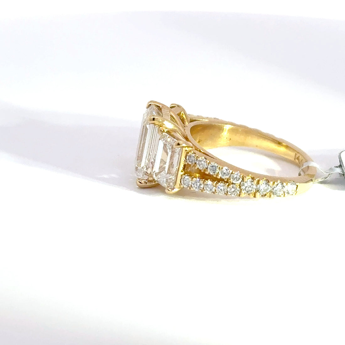 5.90 CTW Emerald-Cut Lab Grown Diamond Engagement Ring