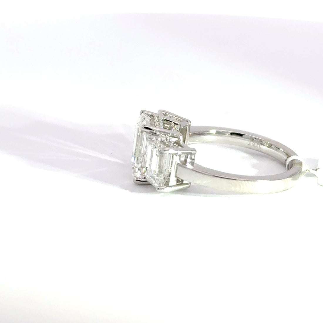 4.32 CTW Emerald-Cut Lab Grown Diamond Engagement Ring