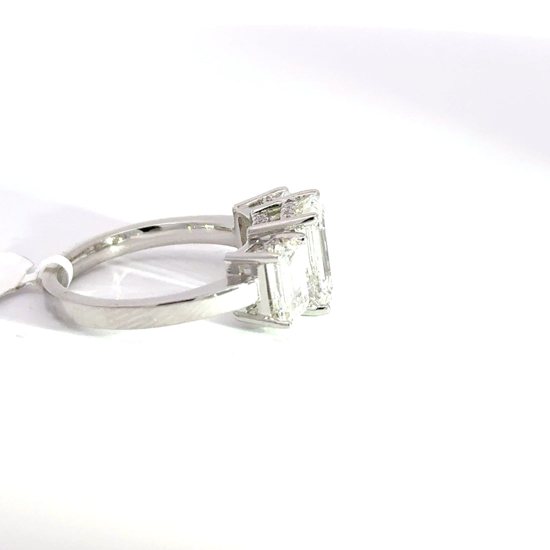 4.32 CTW Emerald-Cut Lab Grown Diamond Engagement Ring