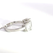 4.32 CTW Emerald-Cut Lab Grown Diamond Engagement Ring view 5