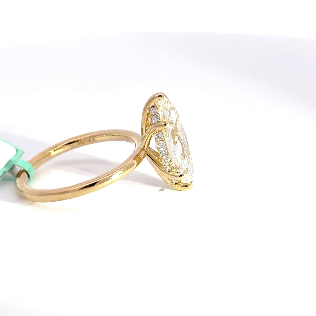3.17 CTW Marquise-Cut Lab Grown Diamond Engagement Ring