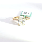3.20 CTW Oval-Cut Lab Grown Diamond Engagement Ring view 2