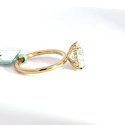 3.20 CTW Oval-Cut Lab Grown Diamond Engagement Ring view 5