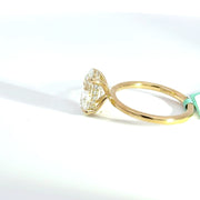3.23 CTW Oval-Cut Lab Grown Diamond Engagement Ring view 3