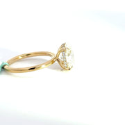 3.23 CTW Oval-Cut Lab Grown Diamond Engagement Ring view 5