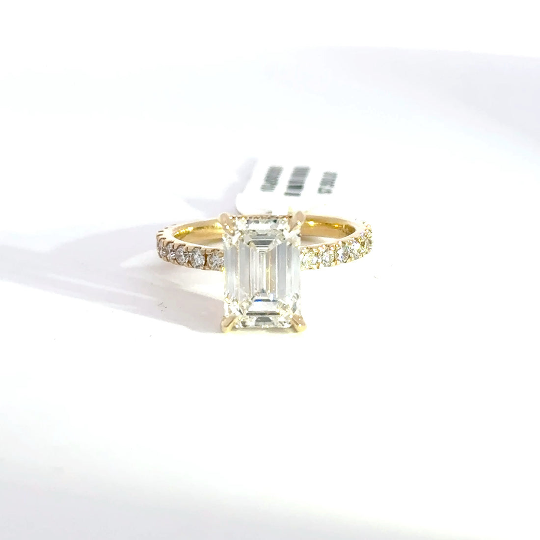 3.62 CTW Emerald-Cut Lab Grown Diamond Engagement Ring