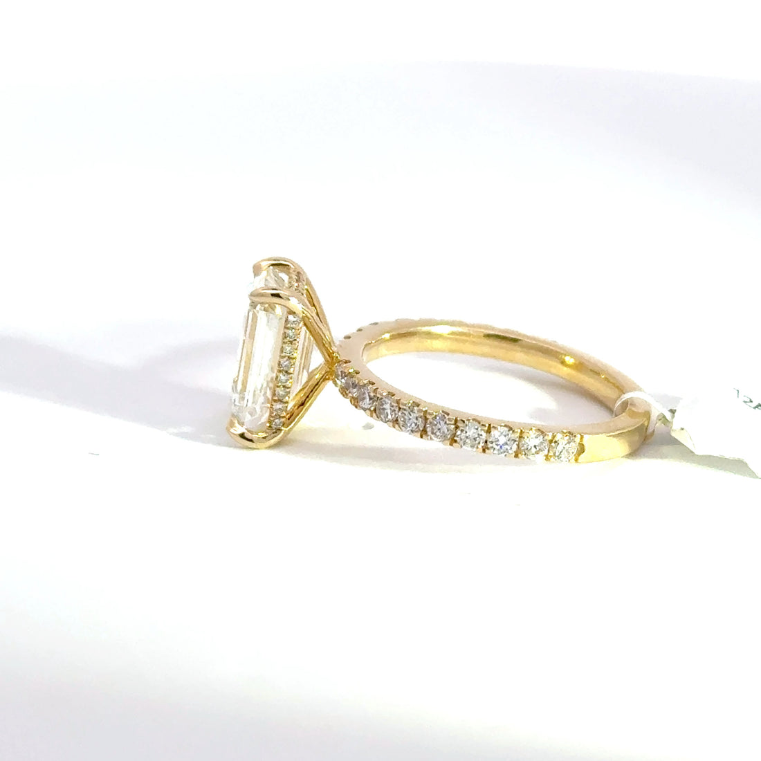 3.62 CTW Emerald-Cut Lab Grown Diamond Engagement Ring