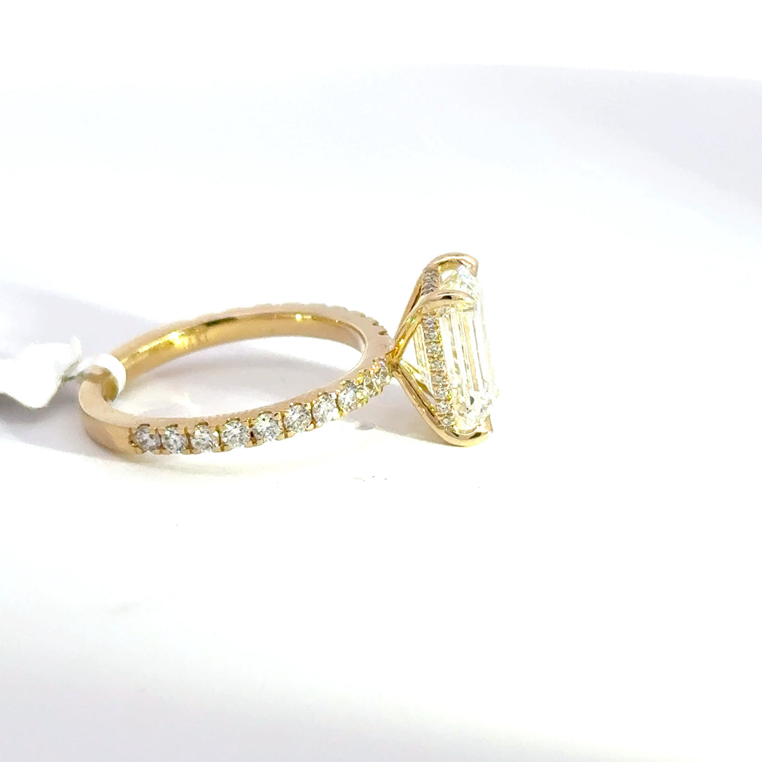 3.62 CTW Emerald-Cut Lab Grown Diamond Engagement Ring