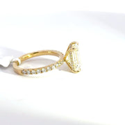 3.62 CTW Emerald-Cut Lab Grown Diamond Engagement Ring view 5