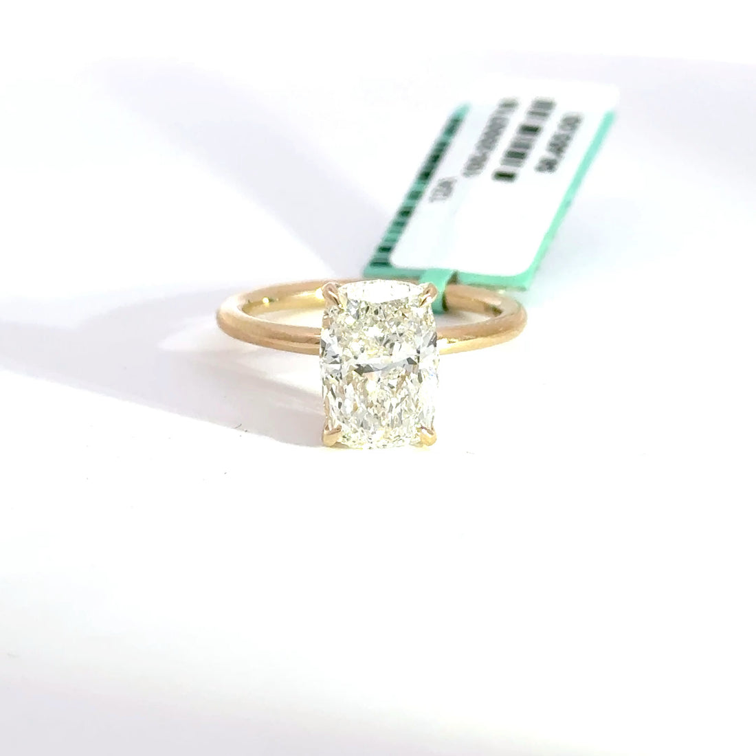 3.15 CTW Elongated Cushion-Cut Lab Grown Diamond Engagement Ring