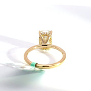 3.15 CTW Elongated Cushion-Cut Lab Grown Diamond Engagement Ring view 4