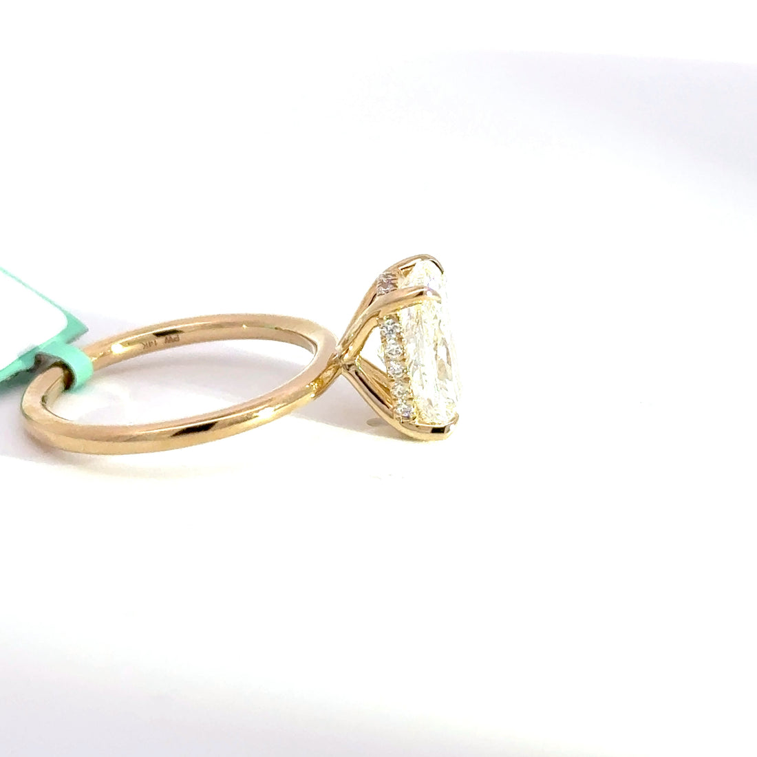 3.15 CTW Elongated Cushion-Cut Lab Grown Diamond Engagement Ring