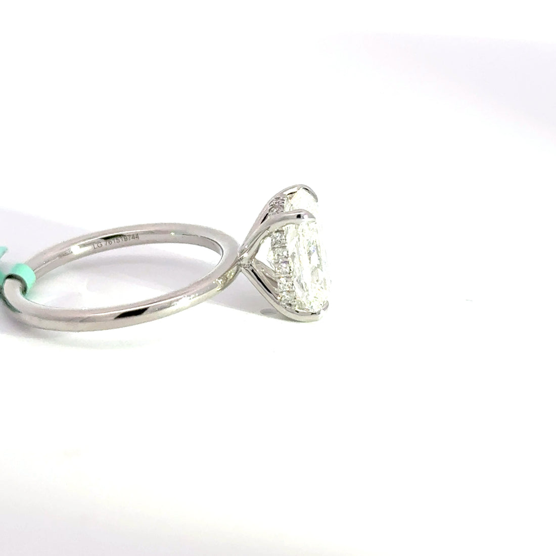 3.21 CTW Elongated Cushion-Cut Lab Grown Diamond Engagement Ring