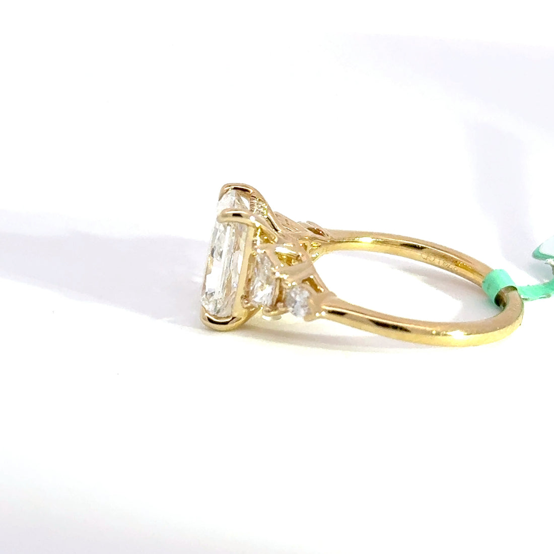 3.78 CTW Radiant-Cut Lab Grown Diamond Engagement Ring