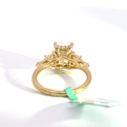 3.78 CTW Radiant-Cut Lab Grown Diamond Engagement Ring view 4