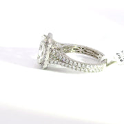3.97 CTW Radiant-Cut Lab Grown Diamond Engagement Ring view 3