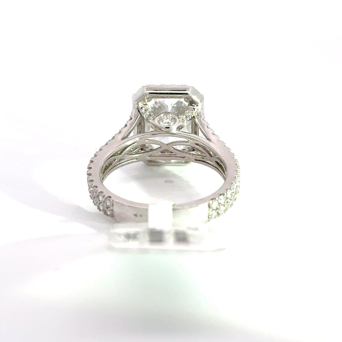 3.97 CTW Radiant-Cut Lab Grown Diamond Engagement Ring