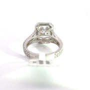 3.97 CTW Radiant-Cut Lab Grown Diamond Engagement Ring view 4