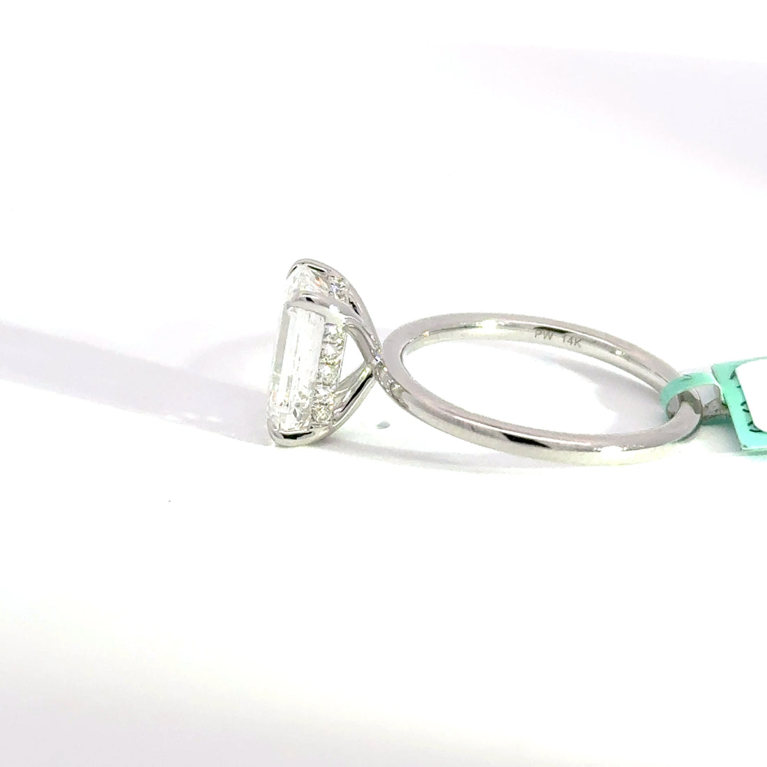 3.13 CTW Emerald-Cut Lab Grown Diamond Engagement Ring