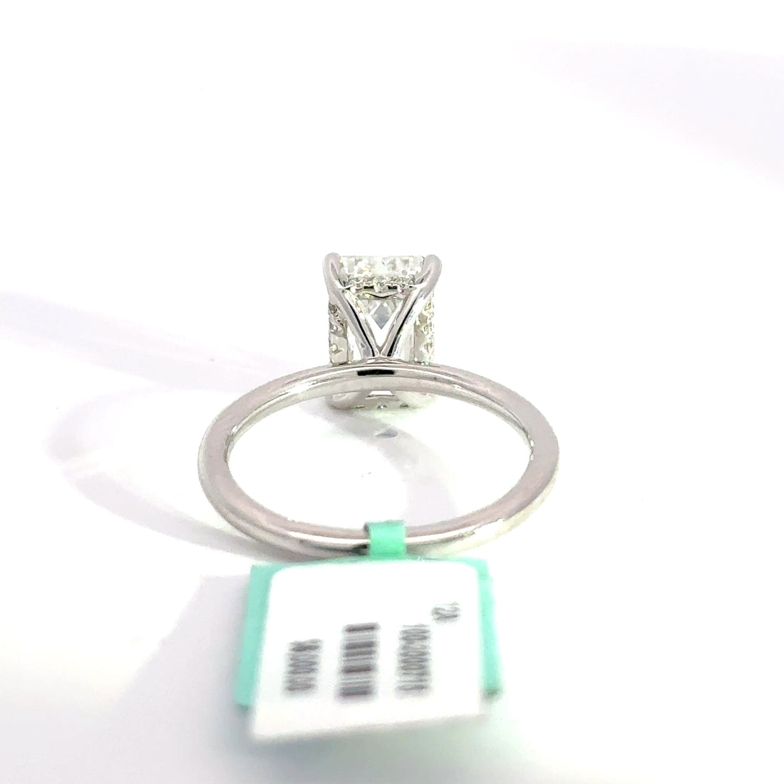 3.13 CTW Emerald-Cut Lab Grown Diamond Engagement Ring