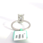 3.13 CTW Emerald-Cut Lab Grown Diamond Engagement Ring view 4