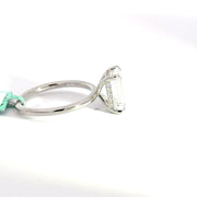 3.13 CTW Emerald-Cut Lab Grown Diamond Engagement Ring view 5