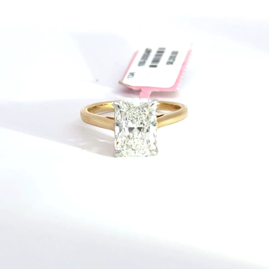 3 CTW Radiant-Cut Lab Grown Diamond Engagement Ring
