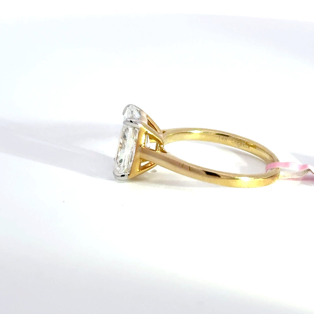 3 CTW Radiant-Cut Lab Grown Diamond Engagement Ring