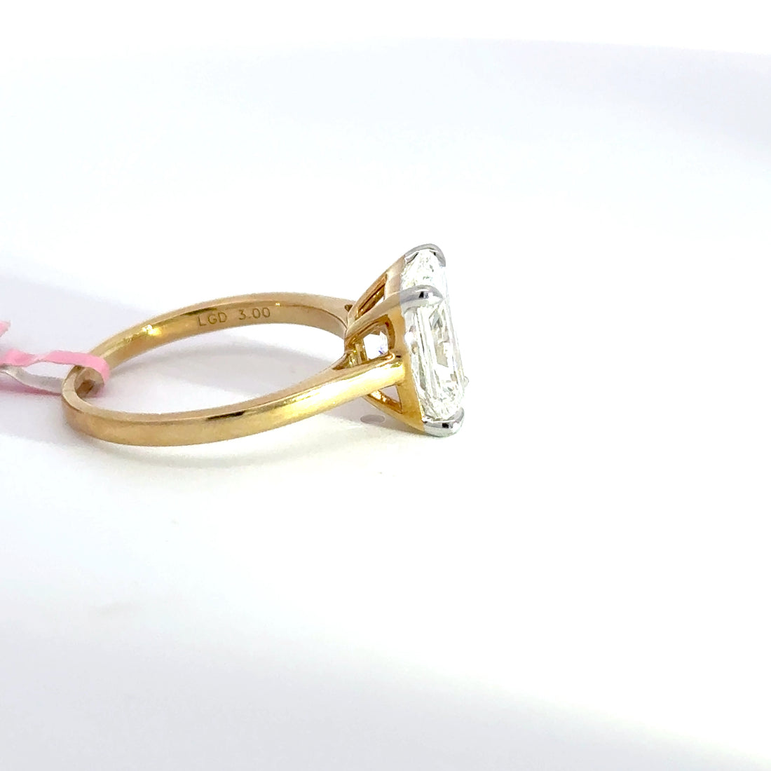 3 CTW Radiant-Cut Lab Grown Diamond Engagement Ring