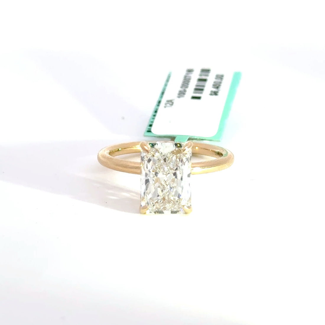 3.20 CTW Radiant-Cut Lab Grown Diamond Engagement Ring