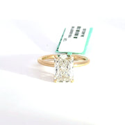 3.20 CTW Radiant-Cut Lab Grown Diamond Engagement Ring view 2