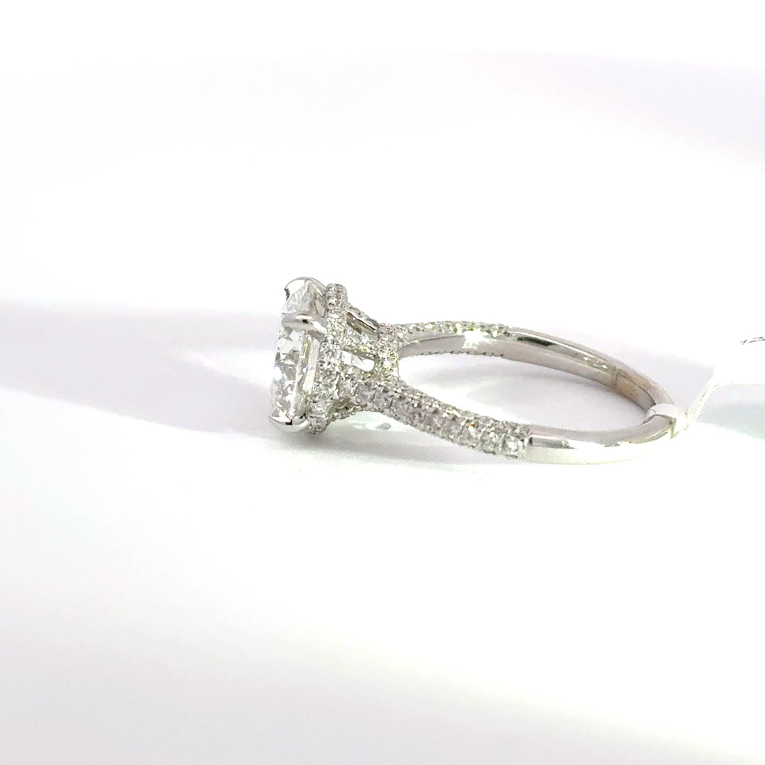 3.69 CTW Round-Cut Lab Grown Diamond Engagement Ring