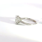 3.69 CTW Round-Cut Lab Grown Diamond Engagement Ring view 3