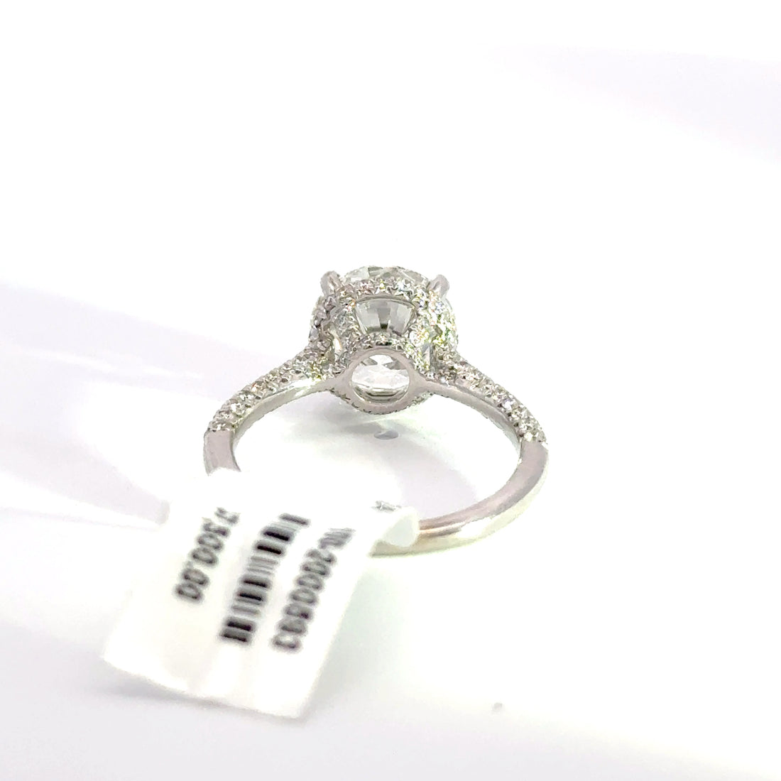 3.69 CTW Round-Cut Lab Grown Diamond Engagement Ring