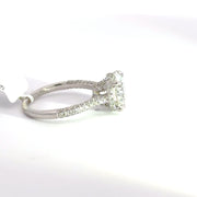 3.69 CTW Round-Cut Lab Grown Diamond Engagement Ring view 5
