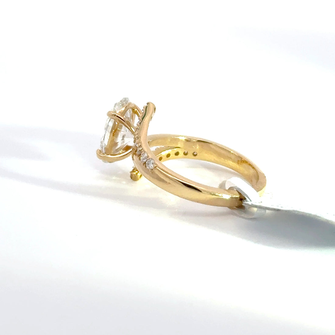 2.25 CTW Oval-Cut Lab Grown Diamond Engagement Ring
