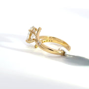 2.25 CTW Oval-Cut Lab Grown Diamond Engagement Ring view 3