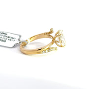 2.25 CTW Oval-Cut Lab Grown Diamond Engagement Ring view 5