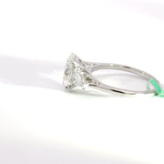 2.55 CTW Oval-Cut Lab Grown Diamond Engagement Ring view 3