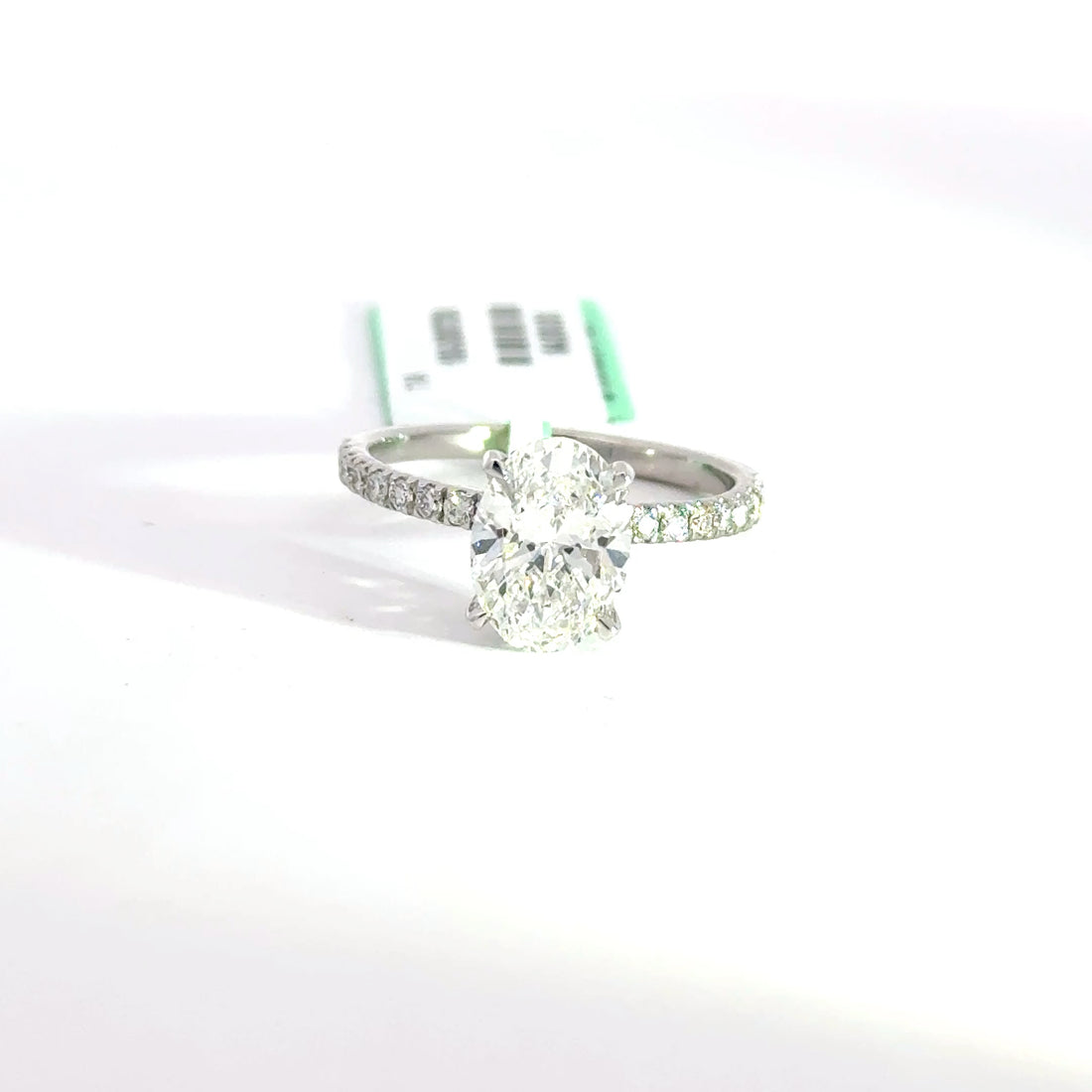 2.34 CTW Oval-Cut Lab Grown Diamond Engagement Ring