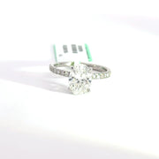 2.34 CTW Oval-Cut Lab Grown Diamond Engagement Ring view 2
