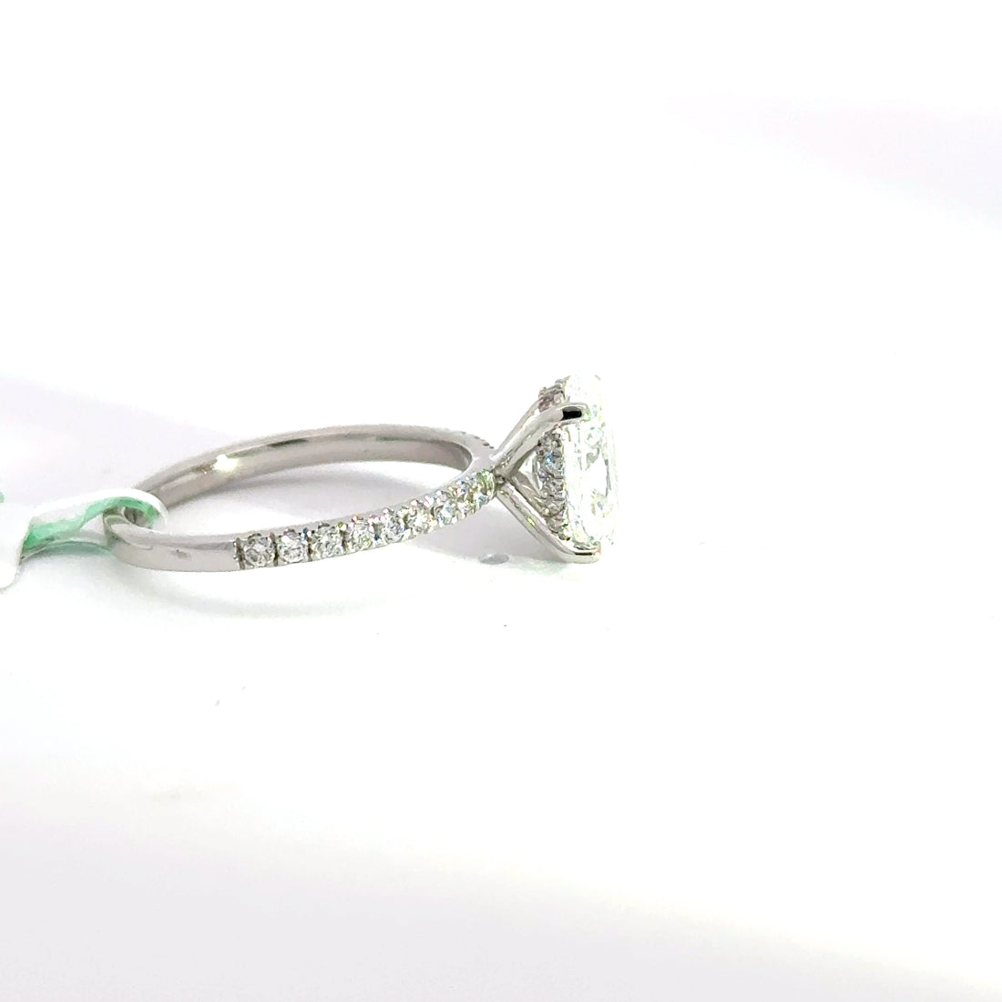 2.34 CTW Oval-Cut Lab Grown Diamond Engagement Ring