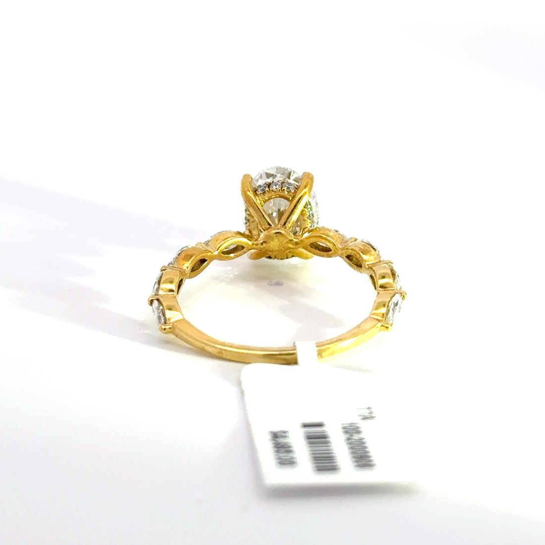 2.65 CTW Oval-Cut Lab Grown Diamond Engagement Ring