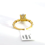 2.65 CTW Oval-Cut Lab Grown Diamond Engagement Ring view 4