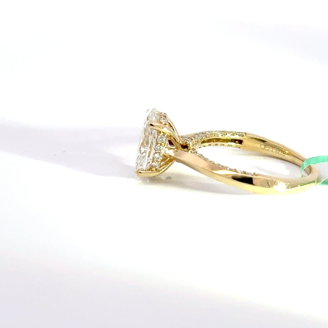 3.03 CTW Oval-Cut Lab Grown Diamond Engagement Ring