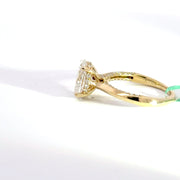 3.03 CTW Oval-Cut Lab Grown Diamond Engagement Ring view 3