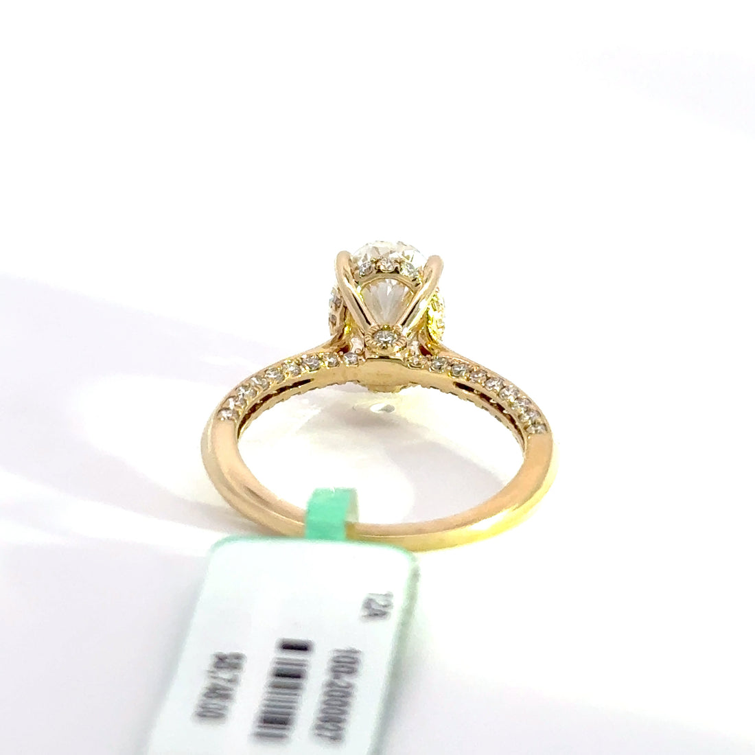 3.03 CTW Oval-Cut Lab Grown Diamond Engagement Ring